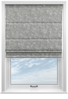 Caen Chenille, Old Silver - Twist&Fit Roman Blind
